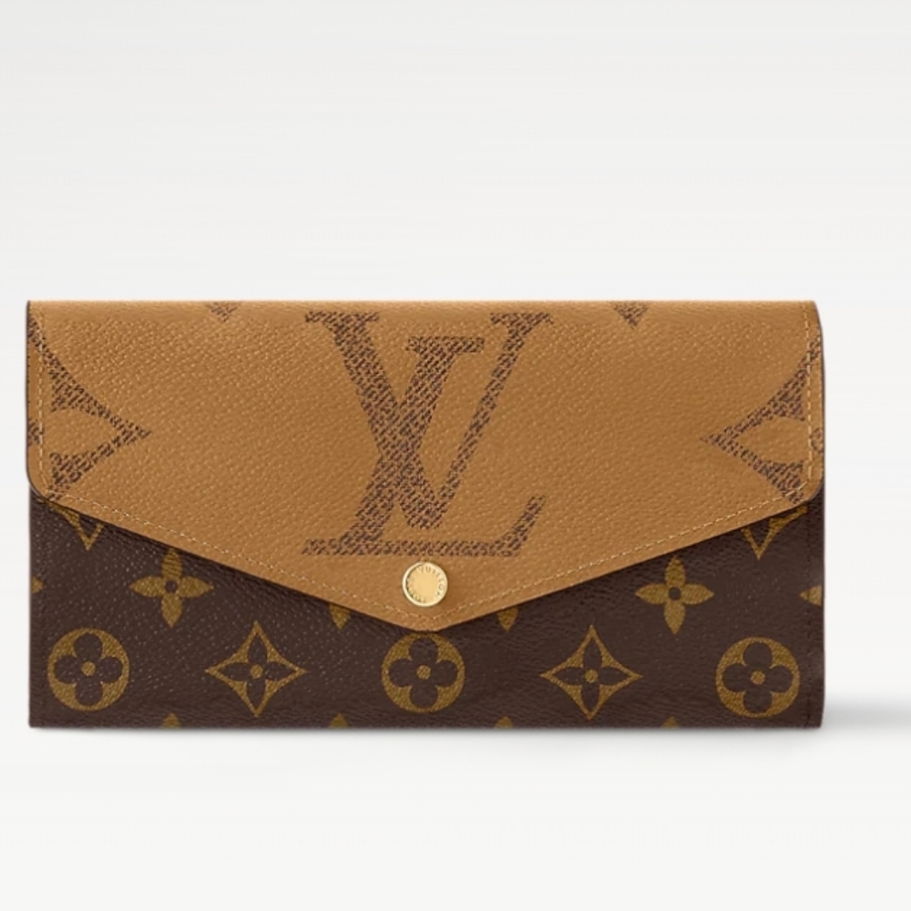 Louis Vuitton Brown and Tan Monogram Continental Wallet